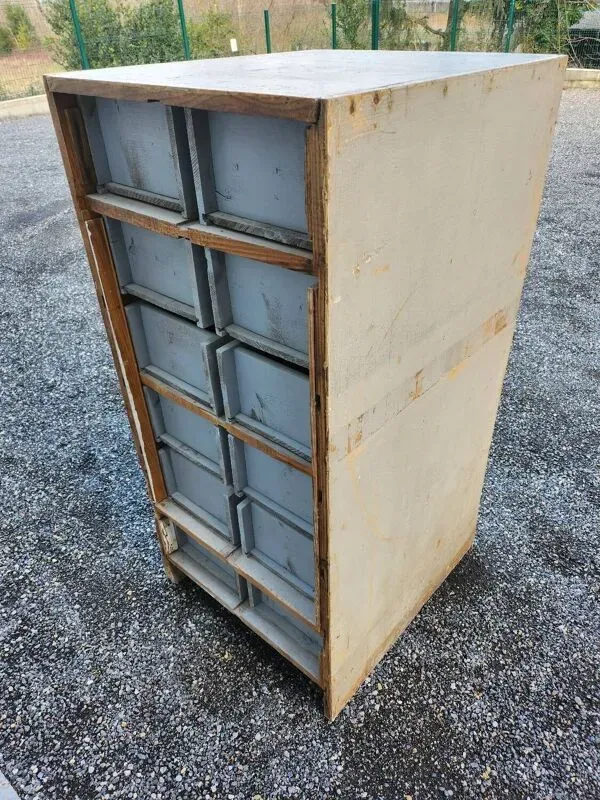 Illustration numéro 4 du produit Meuble à tiroir meuble de métier ancien