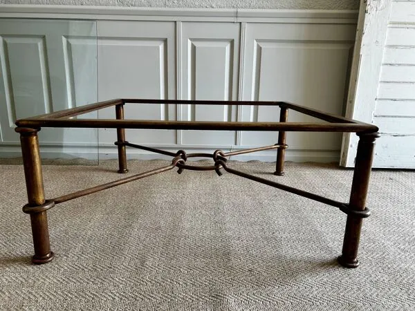 Illustration numéro 4 du produit Table basse XL en laiton, Italie, années 1970, par Giovanni Banci pour Hermès