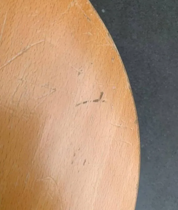 Illustration numéro 4 du produit Tabourets industriels d’atelier allemands vintage, lot de 3