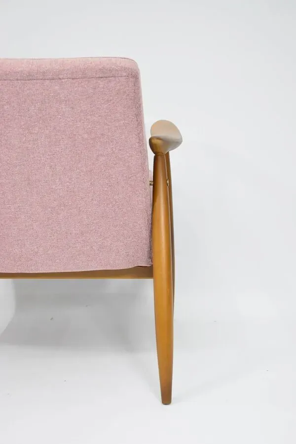 Illustration numéro 4 du produit Fauteuil vintage original ''CoCo'', années 60, entièrement restauré, rose