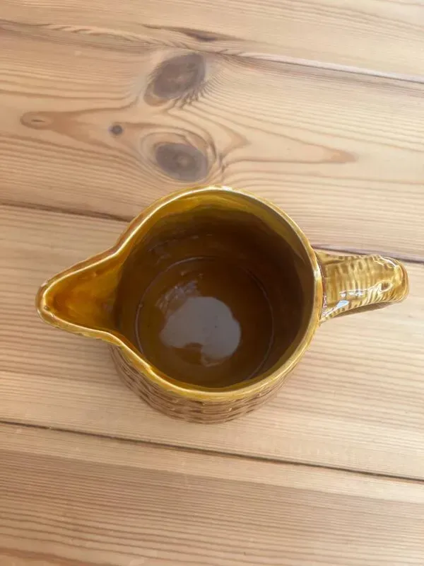 Illustration numéro 4 du produit pichet vintage de bistrot Digoin Sarreguemined tressé