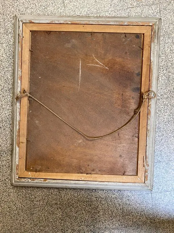 Illustration numéro 4 du produit Ferme basque peinture huile signée marcel poissonnié début xxème avec cadre