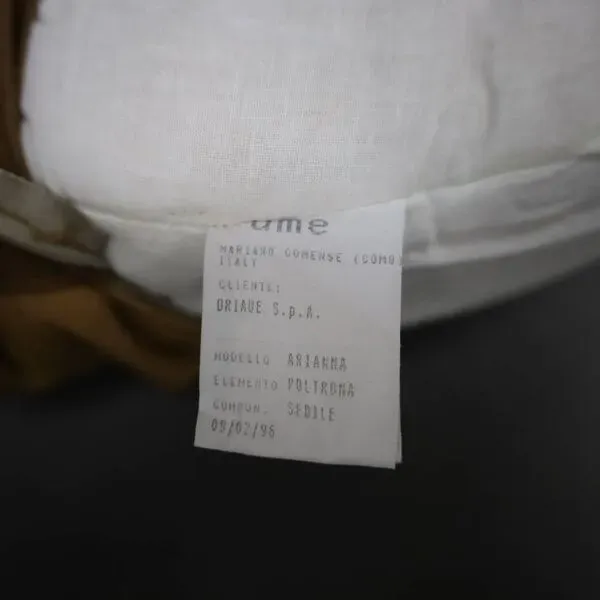 Illustration numéro 4 du produit Fauteuil italien fabriqué à la main par Driade en bois, corde et cuir, Italie, années 1990