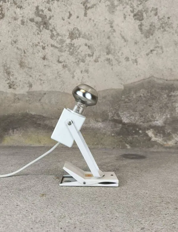 Illustration numéro 4 du produit Spot à pince blanc vintage LITA