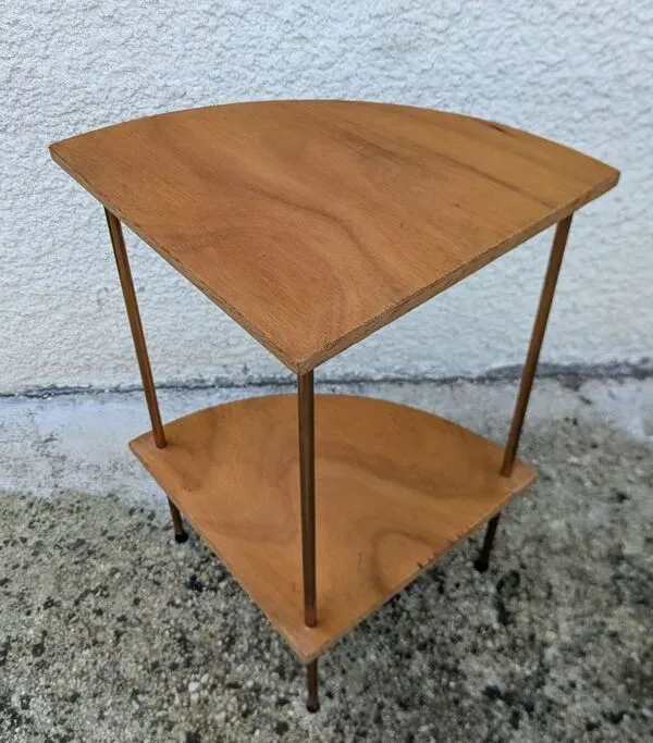 Illustration numéro 4 du produit Paire d'étagères Encoignures 60/70 Design Vintage sellette console