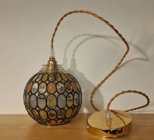 Illustration numéro 4 du produit Globe vintage effet vitraux