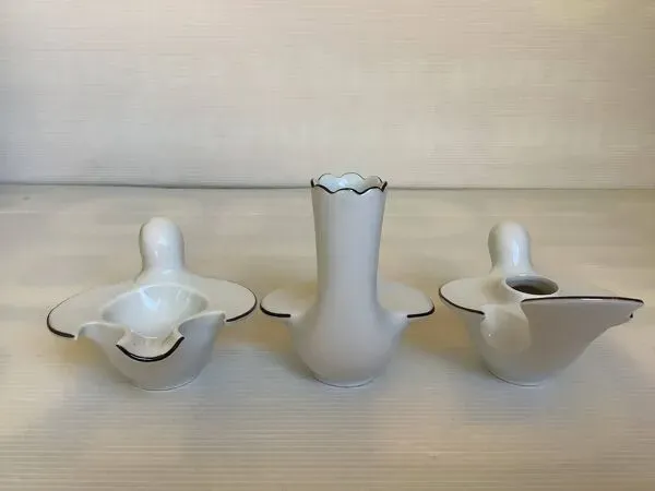 Illustration numéro 4 du produit Huit bougeoirs oiseaux bavaria et arzberg Germany