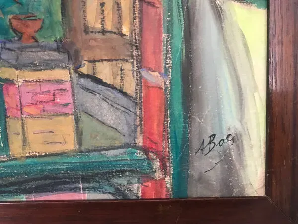 Illustration numéro 4 du produit Andrée Clara BAC (1895-…).St-Thibault des Vignes.Gouache,1984.SBD.50x6