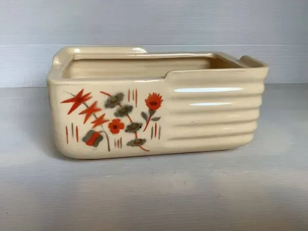 Illustration numéro 4 du produit Jardinière Art Déco motif fleurs aux pochoirs