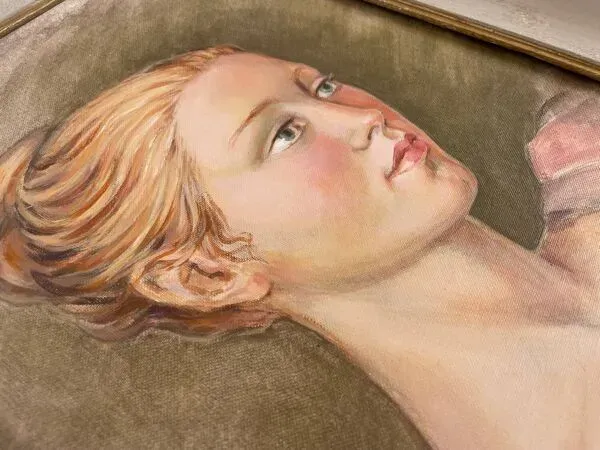 Illustration numéro 4 du produit Portrait, huile sur carton