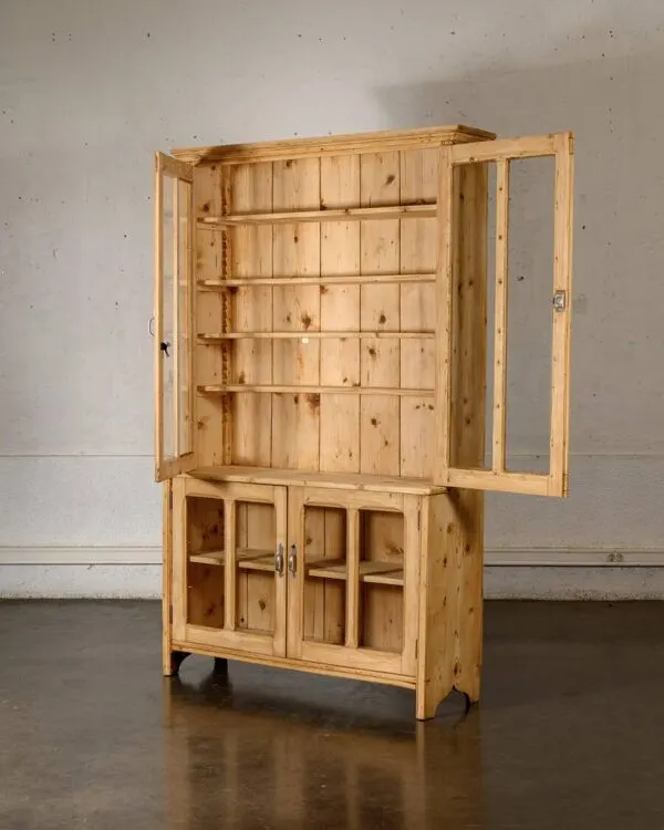 Illustration numéro 4 du produit Bibliothèque/vaisselier en bois brut