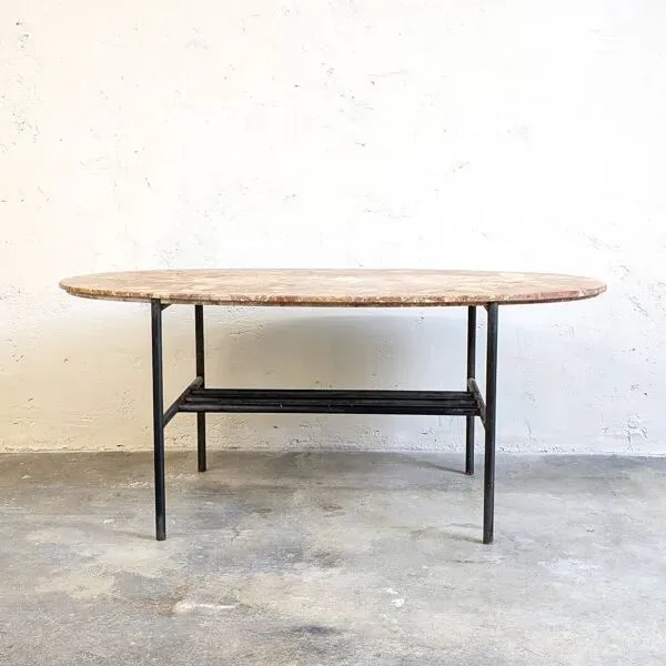 Illustration numéro 4 du produit Table basse marbre et acier