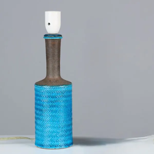 Illustration numéro 4 du produit Lampe de table Nils Kahler en céramique Herman A. Kähler, Danemark, 1960 signée