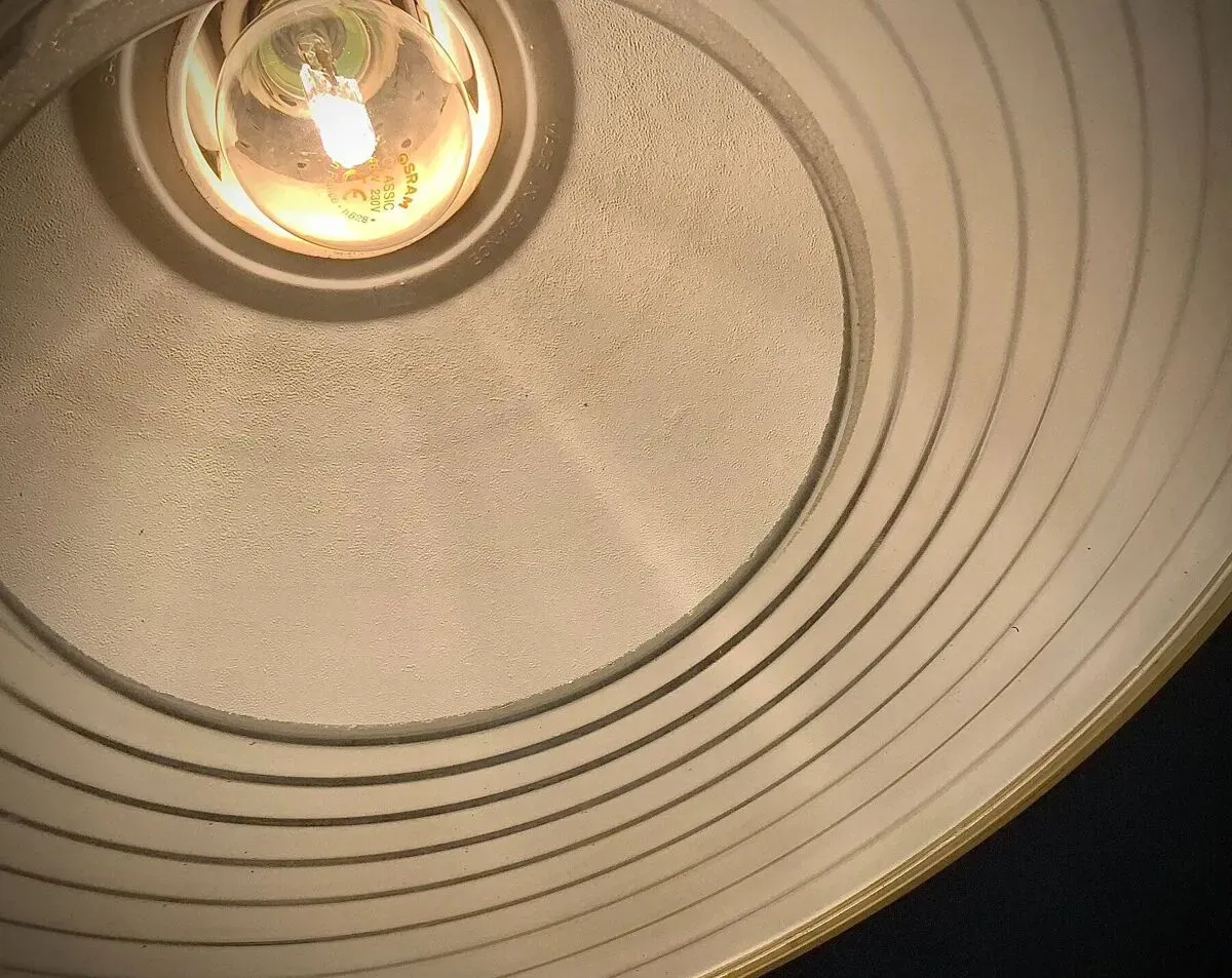 Illustration numéro 4 du produit Suspension Vintage Moderniste • Holophane • 1950