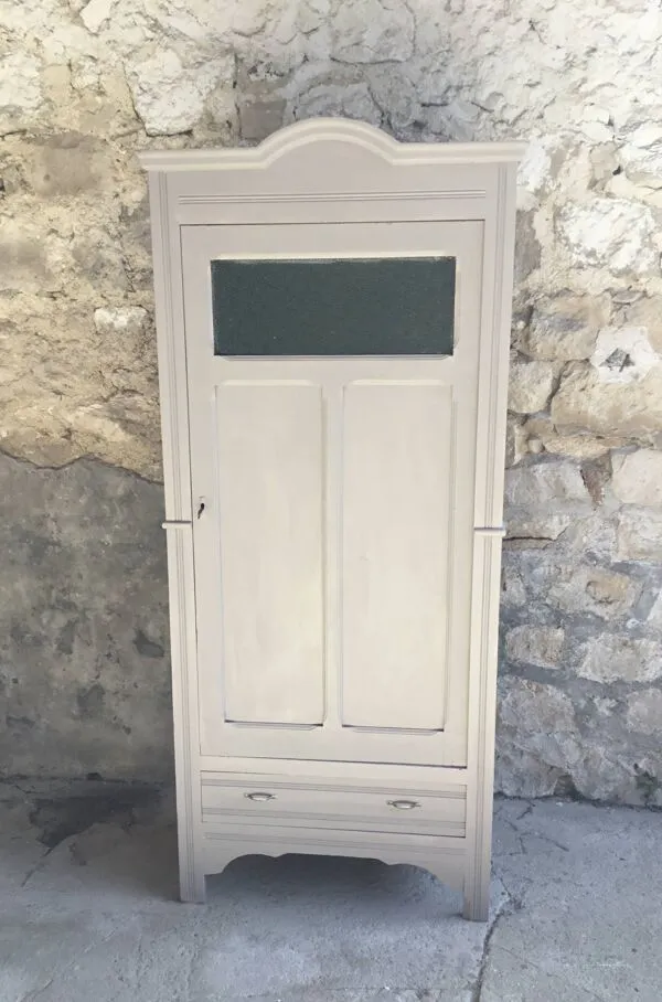 Illustration numéro 4 du produit Armoire parisienne à vitrage granité - vintage 1950