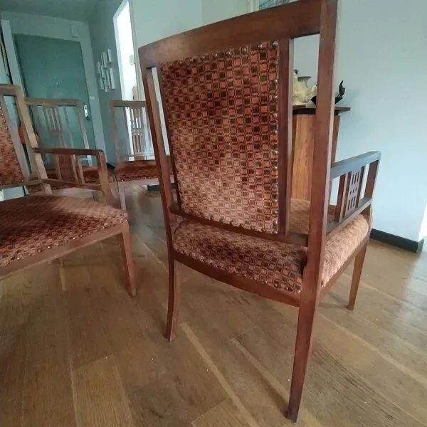 Illustration numéro 4 du produit 2 chaises et 2 fauteuils Art déco, 1930