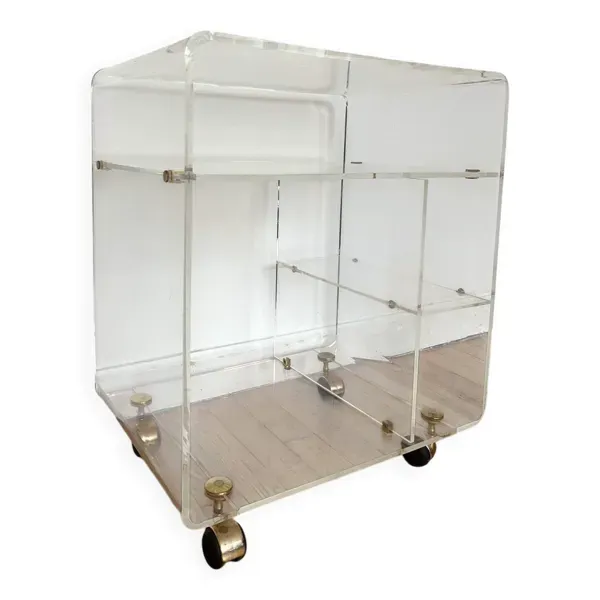 Illustration numéro 4 du produit Desserte roulante en plexiglas David Lange