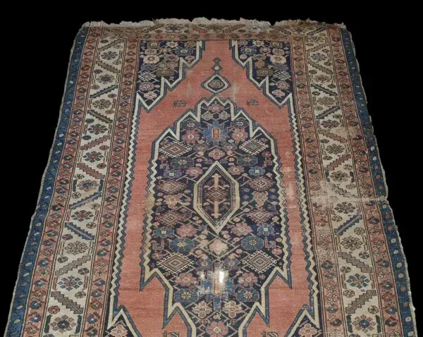Illustration numéro 4 du produit Tapis Persan Maslaghan, 124 cm x 198 cm, Iran, laine nouée main, XIXème Siècle