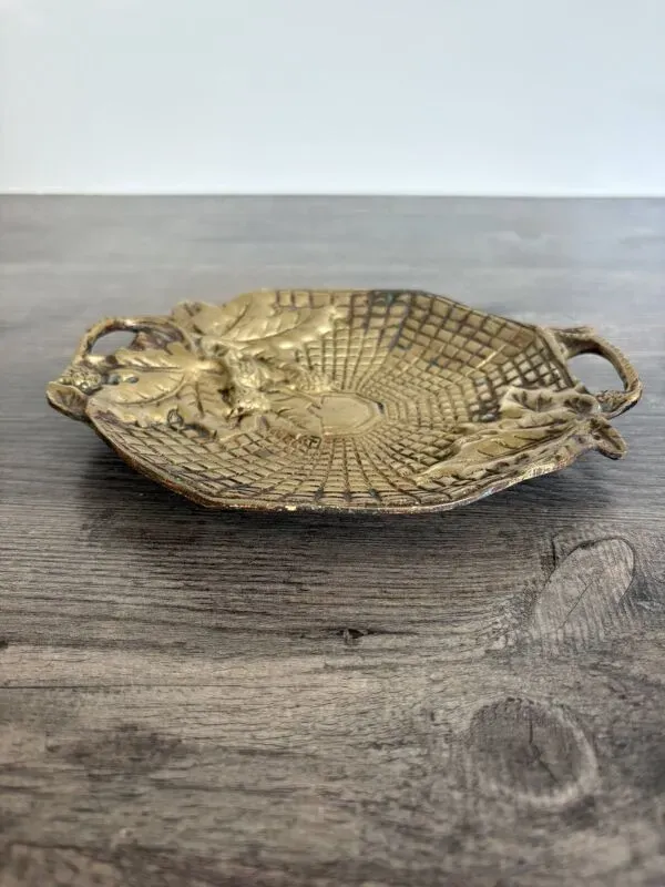 Illustration numéro 4 du produit Coupelle ancienne laiton massif Style École de Nancy