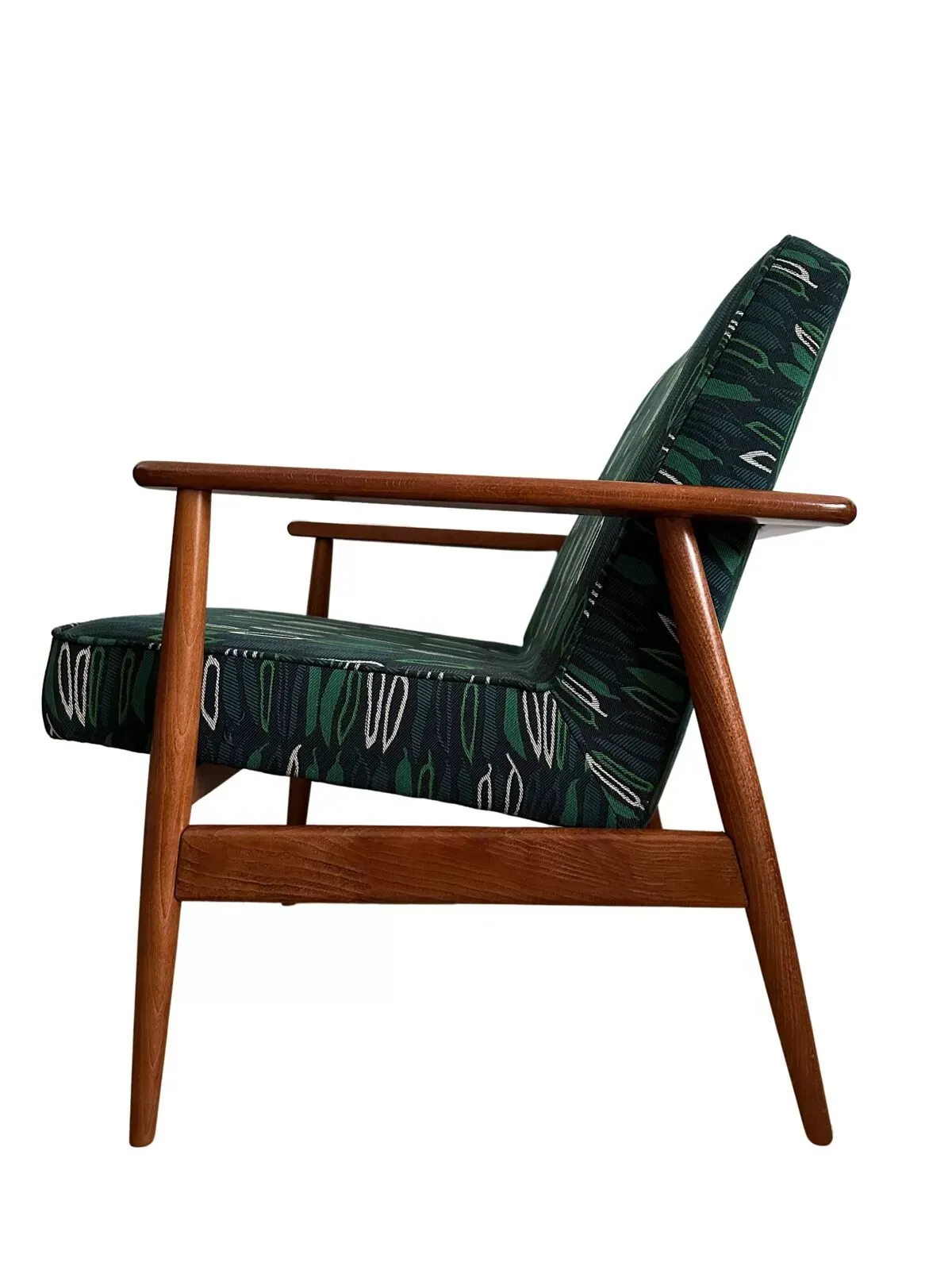 Illustration numéro 4 du produit Ensemble de fauteuils vintage par Juliszu Kędziorek en jacquard vert, 1960