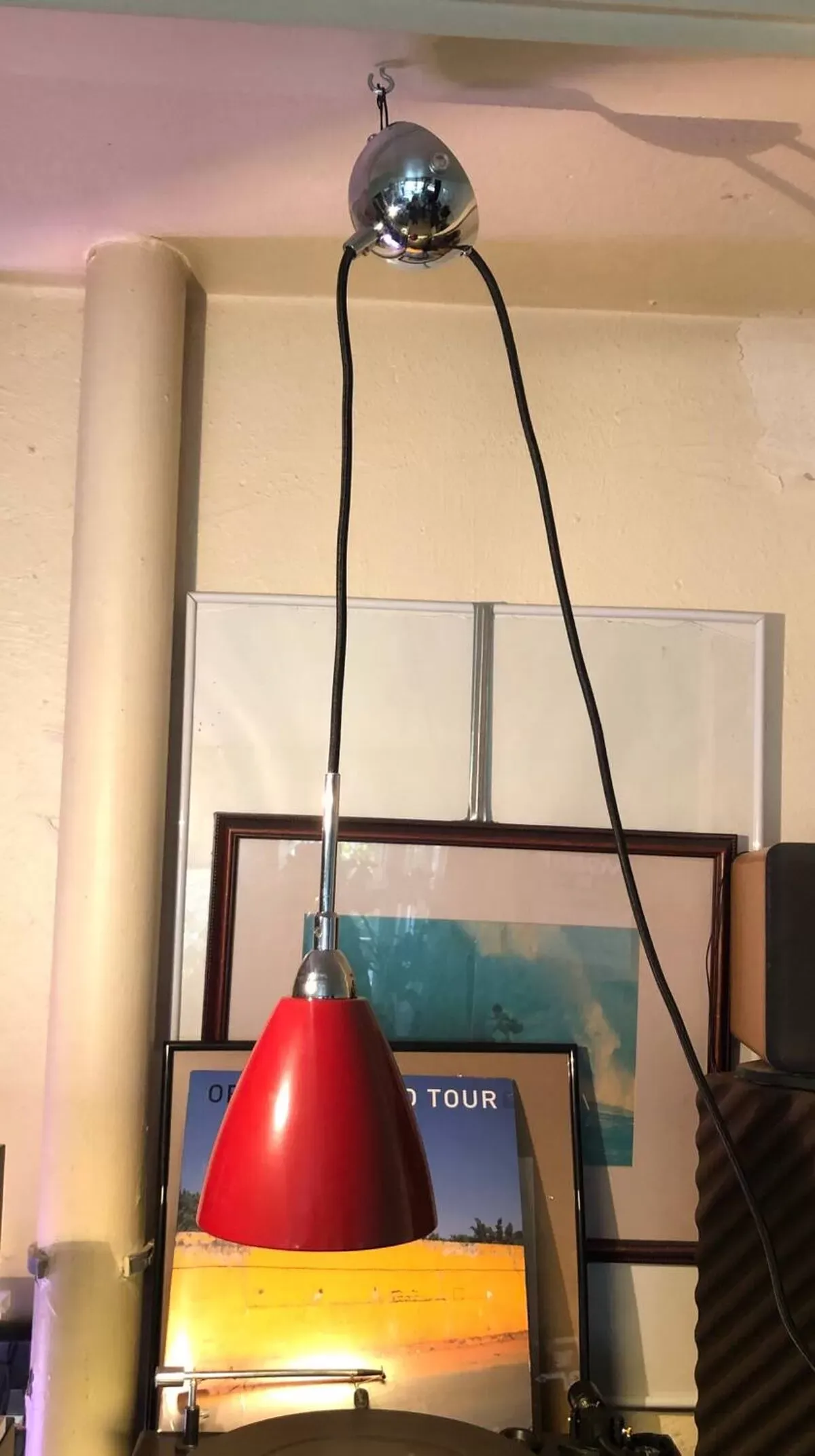 Illustration numéro 4 du produit Suspension métal laqué long câble