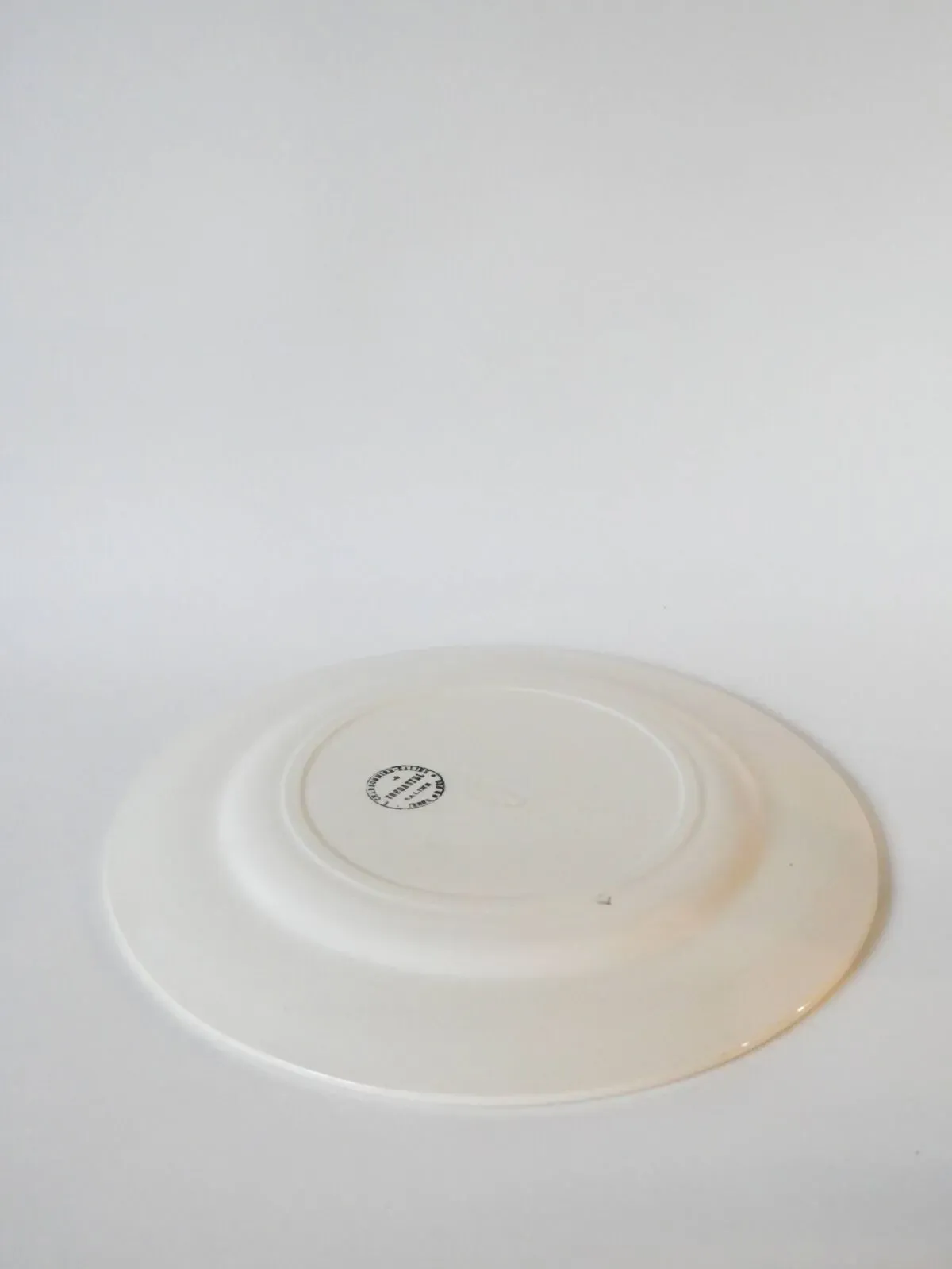 Illustration numéro 4 du produit Plat en terre de fer Salins Charbonnier modèle Rrégastel début XXème