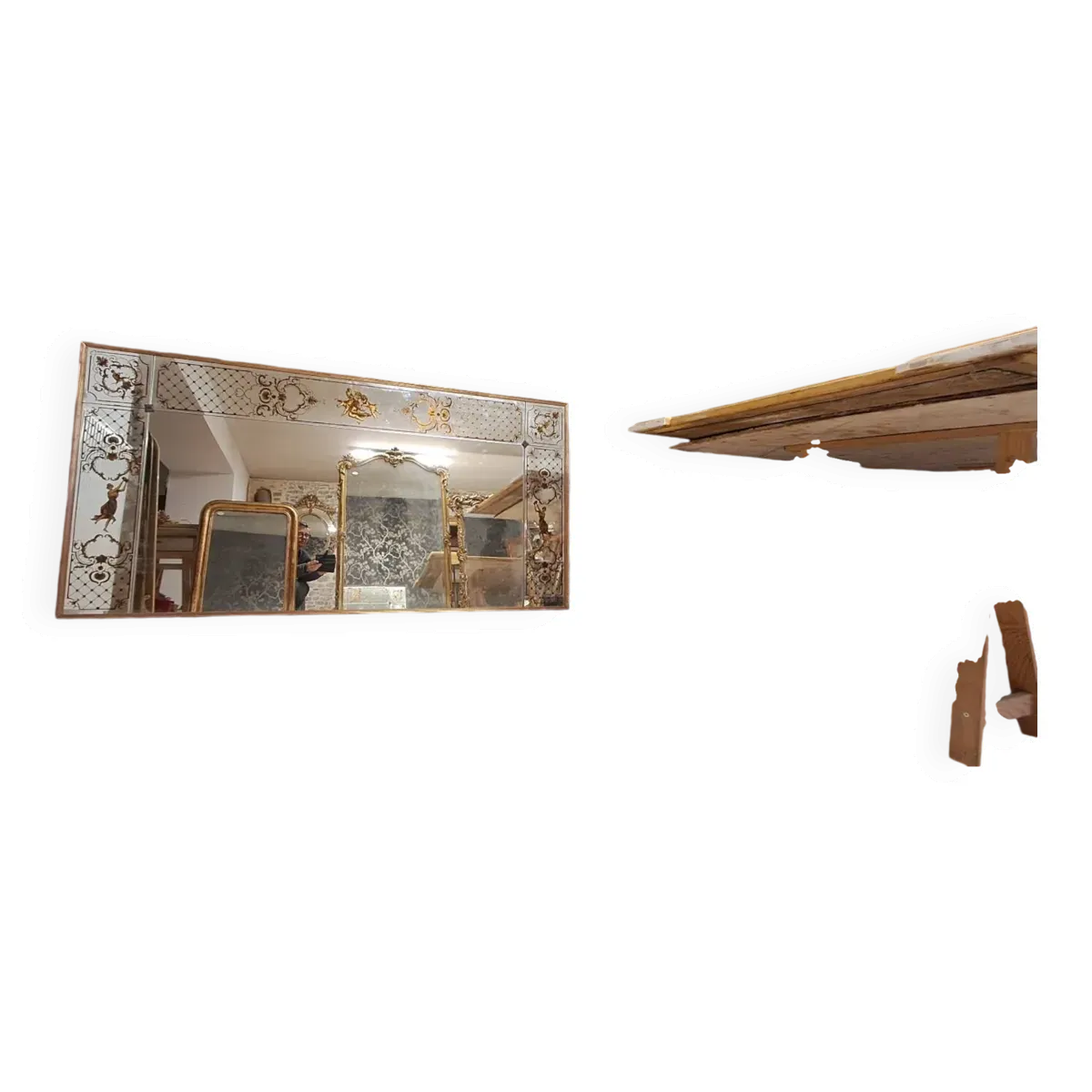 Illustration numéro 4 du produit Miroir de bistrot  202 x 102