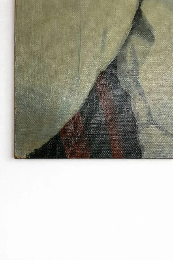Illustration numéro 4 du produit Portrait féminin – Pierre Morosini, 1956 – Huile sur toile, École de Paris