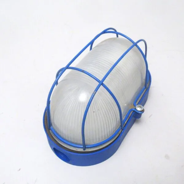 Illustration numéro 4 du produit Applique ou plafonnier industriel bleu