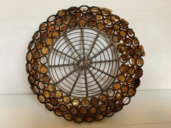 Illustration numéro 4 du produit Vide poche corbeille nacre et métal