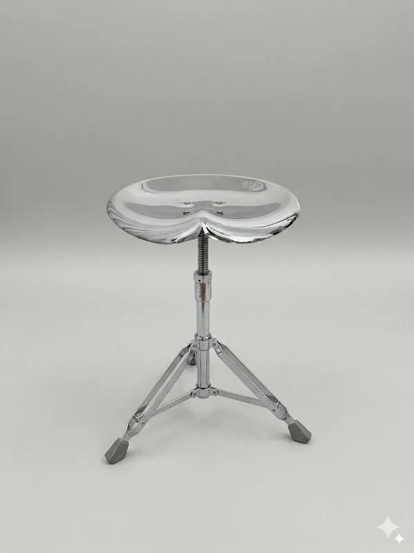 Illustration numéro 4 du produit Tabouret BEAT en chrome poli – Yasuaki Sasamoto pour Dulton