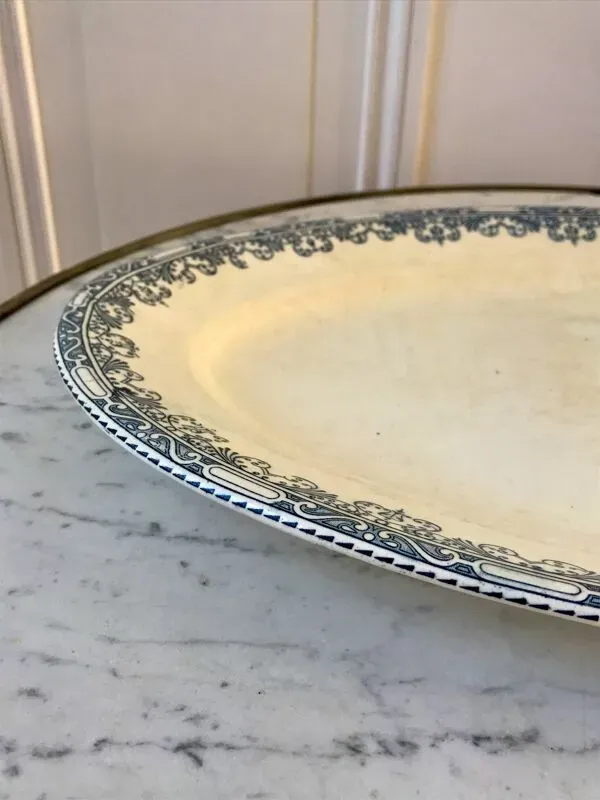 Illustration numéro 4 du produit plat oval A&C Salins modèle Bourgogne fin XIXème