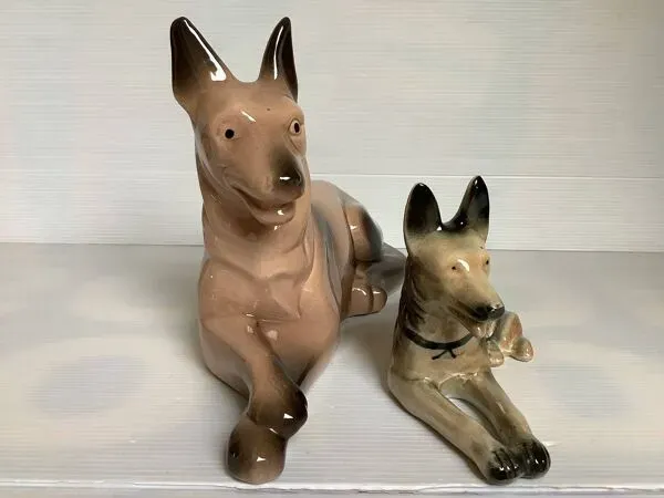 Illustration numéro 4 du produit Duo de chiens bergers allemands