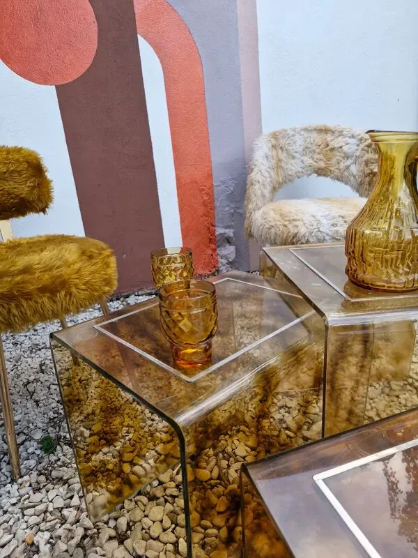 Illustration numéro 4 du produit Set 3 Chaises Moumoutes 2 Pelfran, 1 Tonneau 1960-1970