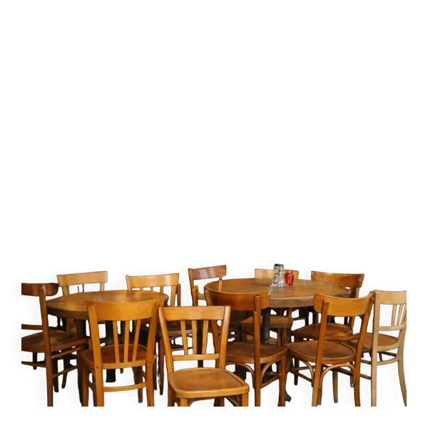 Illustration numéro 4 du produit 60 chaises bistrot vintage Baumann Thonet - sélection Legrand design