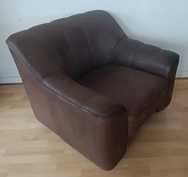 Illustration numéro 4 du produit Fauteuil club suisse de Sede Designer Cuir Modèle DS44 années 1970