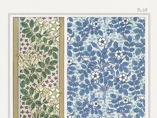 Illustration numéro 4 du produit Affiche “Wild Rose”, d’après une lithographie art nouveau de 1897