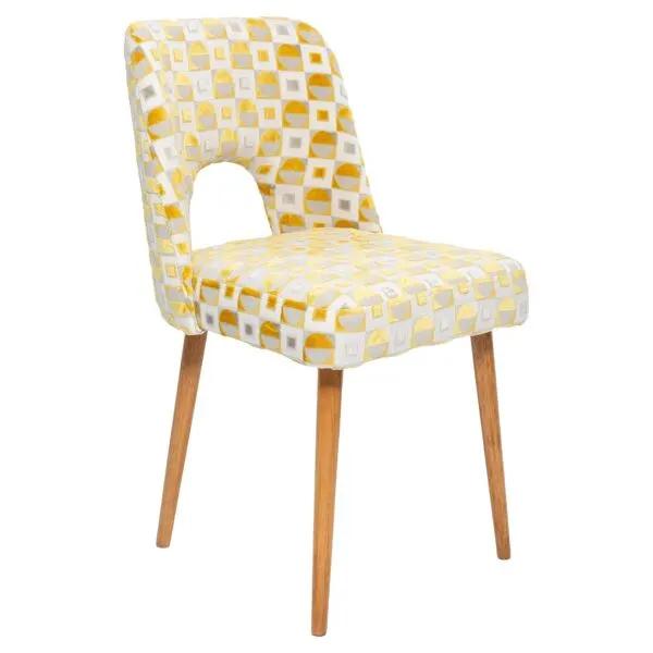Illustration numéro 4 du produit Chaise Shell jaune moutarde du milieu du siècle, 1960s