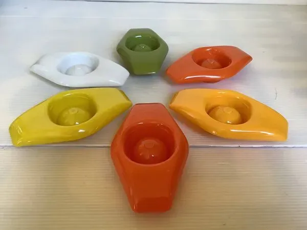 Illustration numéro 4 du produit 6 coquetiers, années 70