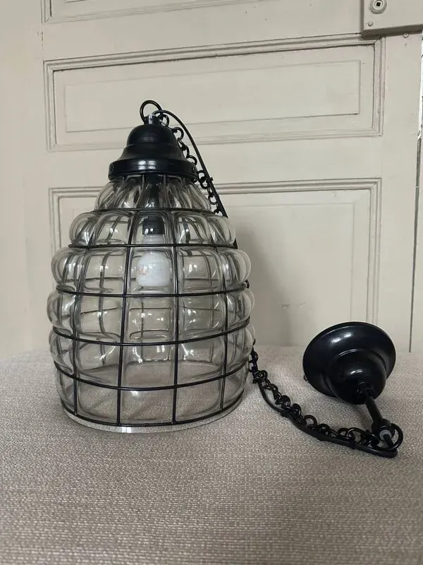 Illustration numéro 4 du produit Suspension en verre et métal, jardin d’Ulysse