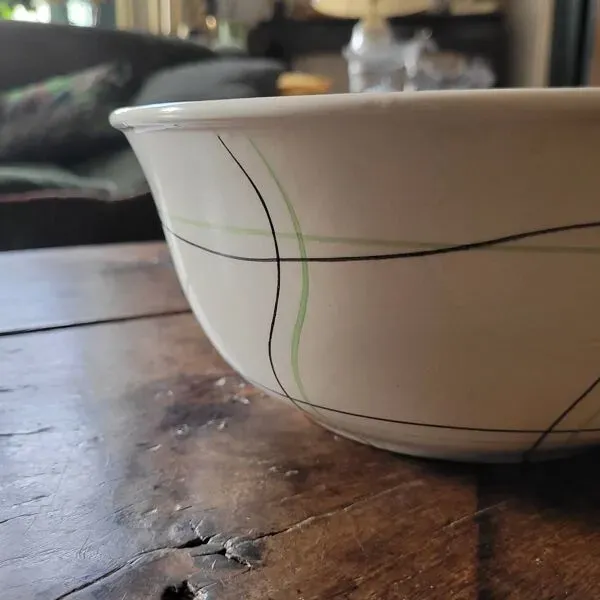 Illustration numéro 4 du produit Saladier Sortilège – Faïencerie de Salins-les-Bains – circa 1970