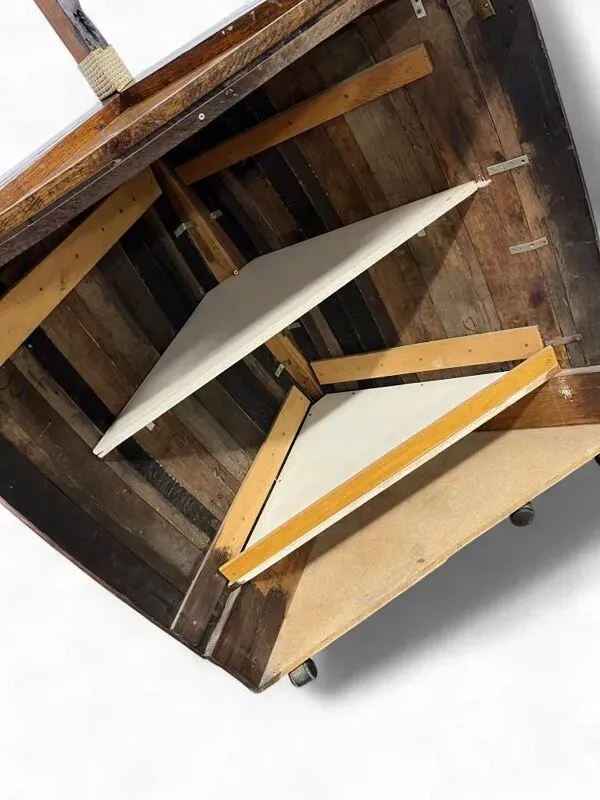 Illustration numéro 4 du produit Bar haute vintage en bois / comptoir / meuble bar avec cloche