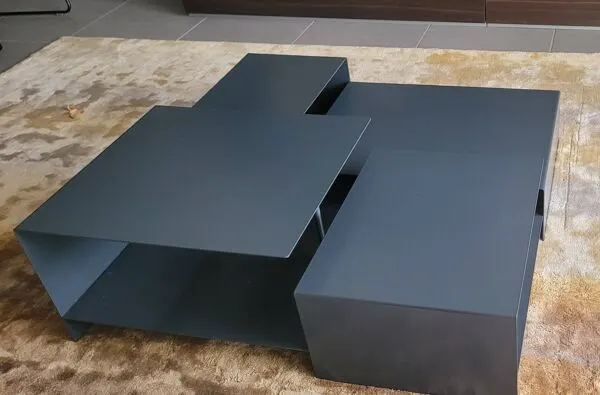 Illustration numéro 4 du produit Table basse living divani b2 metal gris
