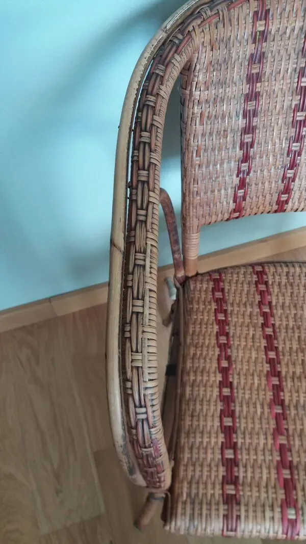 Illustration numéro 4 du produit Fauteuil bistrot en bambou et osier