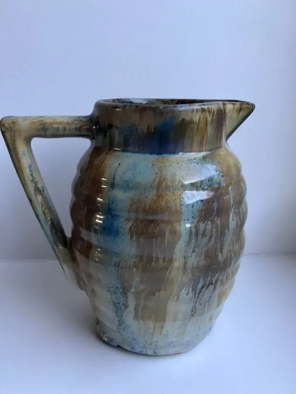 Illustration numéro 4 du produit Pichet en céramique / grès vernissé années 70