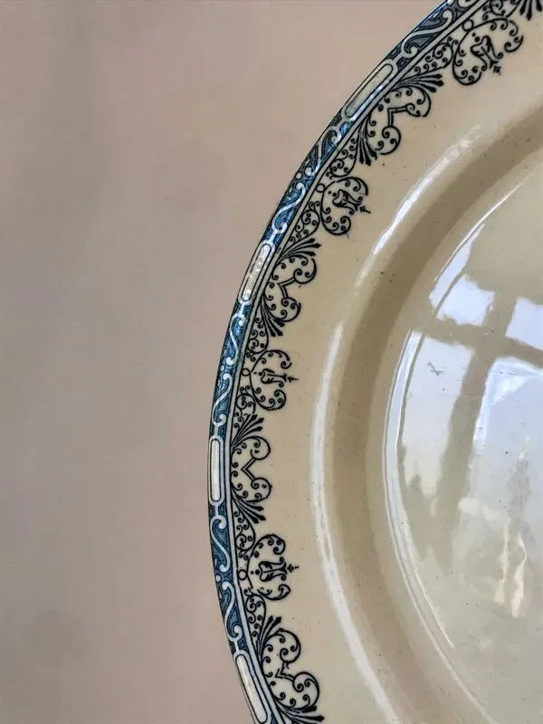 Illustration numéro 4 du produit plat rond A&C Salins modèle Bourgogne fin XIXème