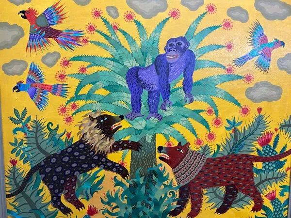 Illustration numéro 4 du produit Paysage africain signé école russe