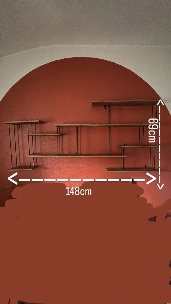 Illustration numéro 4 du produit Étagère murale style industriel