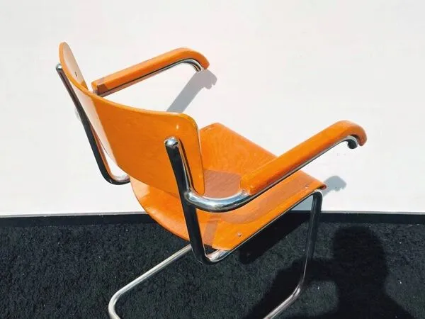Illustration numéro 4 du produit 3 chaises Vintage  Bauhaus par Mart Stam. 1930s