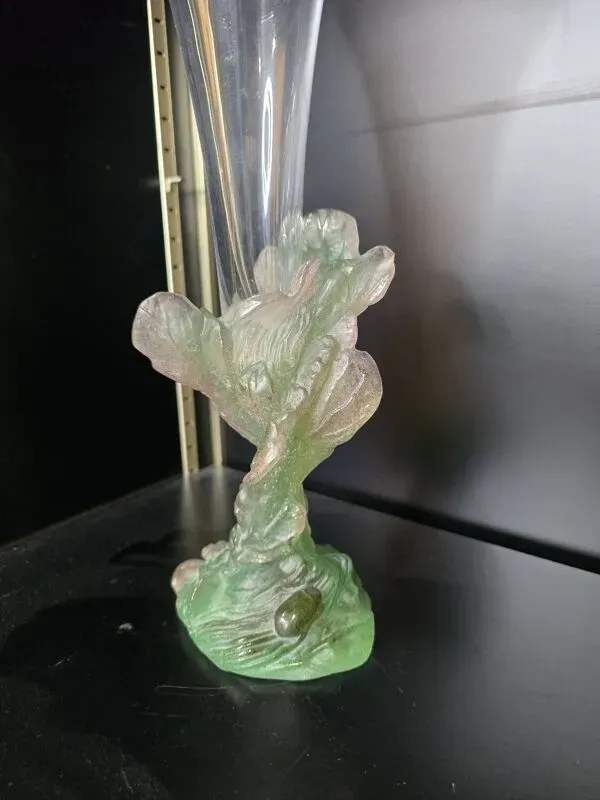 Illustration numéro 4 du produit Soliflore ''Nature'' DAUM en pâte de verre et cristal, 1988